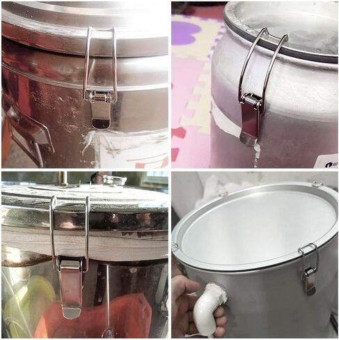 4 قطع 201 من الفولاذ المقاوم للصدأ زنبرك محمل بمزلاج الزناد بمشبك زنبركي قفل مشبك مشبك تركيب الأجهزة المعدنية تركيب الأجهزة المعدنية زنبرك أقفال مشابك لخزانة الصناديق حقيبة in Kuwait