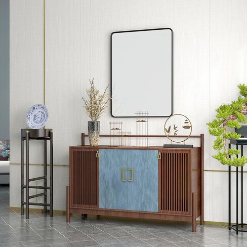 HOMCOM 36 x 24 Inch Wall Mirror, Aluminum Frame Rectangular Wall Mirrors Decorative Mirror, 5-Layer Float Technology Mirror for Home Decor, Bathroom, Corner Hangs (Horizontal/Vertical) in Saudi Arabia