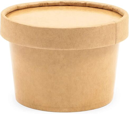 Juvale 8 oz To Go Soup Containers with Lids, Disposable Paper Bowls (50 Pack) in Saudi Arabia