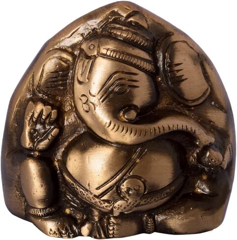 eCraftIndia Brass Antique Finish Two Faced Lord Ganesha in Saudi Arabia
