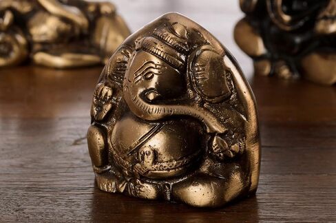 eCraftIndia Brass Antique Finish Two Faced Lord Ganesha in Saudi Arabia