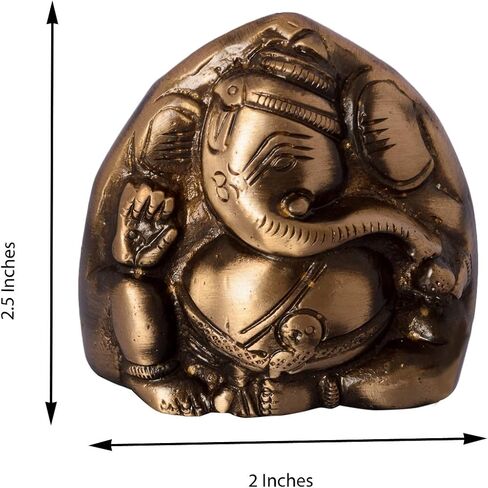 eCraftIndia Brass Antique Finish Two Faced Lord Ganesha in Saudi Arabia