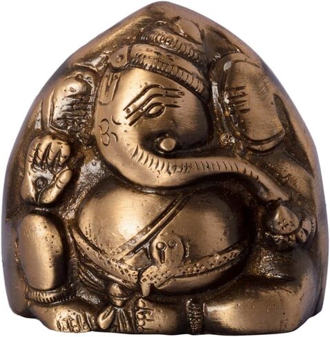 eCraftIndia Brass Antique Finish Two Faced Lord Ganesha in Saudi Arabia