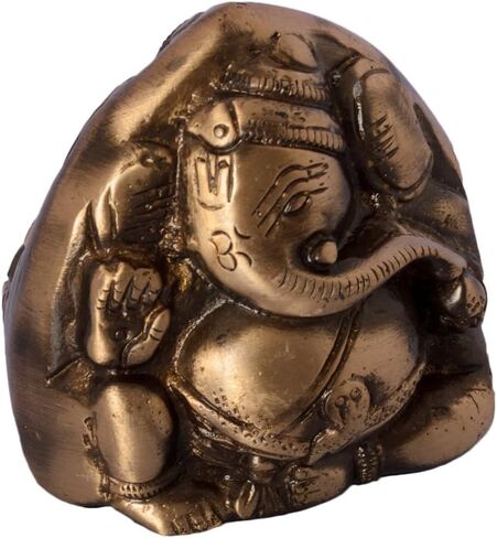 eCraftIndia Brass Antique Finish Two Faced Lord Ganesha in Saudi Arabia