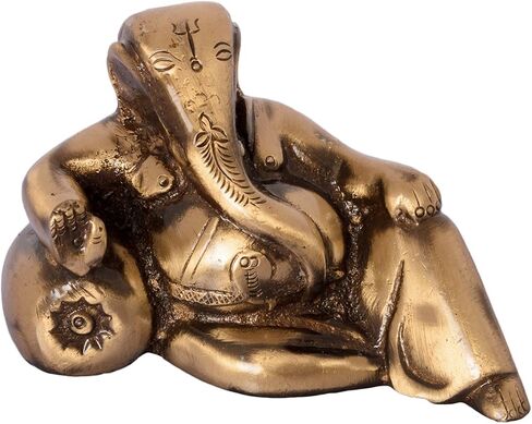 eCraftIndia Brass Antique Finish Two Faced Lord Ganesha in Saudi Arabia