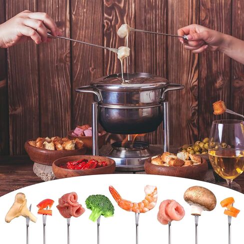 15pcs 9.6 Inch Fondue Sticks, Smores Sticks, Stainless Steel Fondue Forks with Handle for Roast Meat Chocolate Dessert Cheese Marshmallows in Saudi Arabia