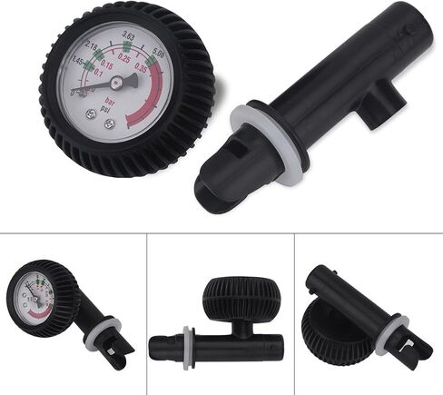 RiToEasysports Inflatable Boat Air Pressure Gauge,Nylon Gauge Barometer for Kayak Raft Measurement Range 0-0.35 Bar in Saudi Arabia