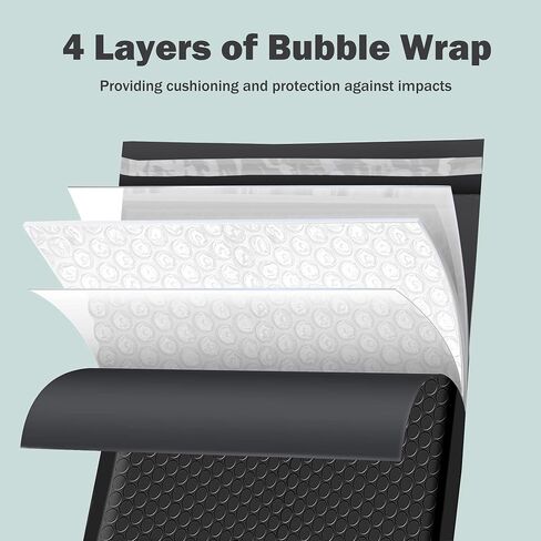 Compostable Mailers Bags 6x11inch with Self-sealing Strip Eco Friendly Shipping Bags Envelopes for Clothing Shoes Packaging 50 Pack Black in Saudi Arabia