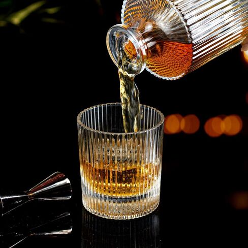 Whiskey Decanter and Glass Stopper 27 oz Square Decanter for Whiskey, Bourbon, Brandy, Liquor, and Rum in Saudi Arabia