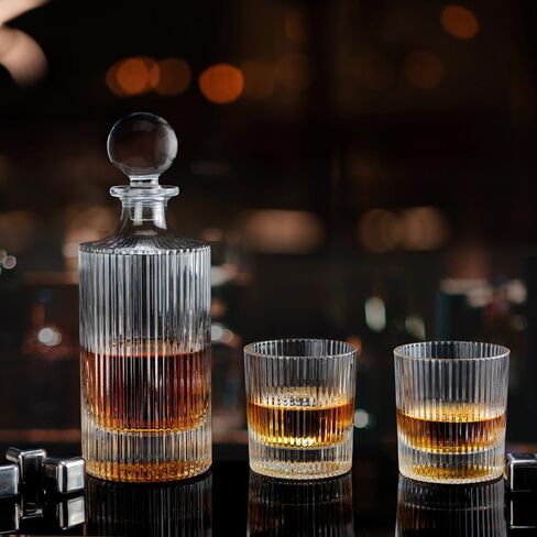 Whiskey Decanter and Glass Stopper 27 oz Square Decanter for Whiskey, Bourbon, Brandy, Liquor, and Rum in Saudi Arabia