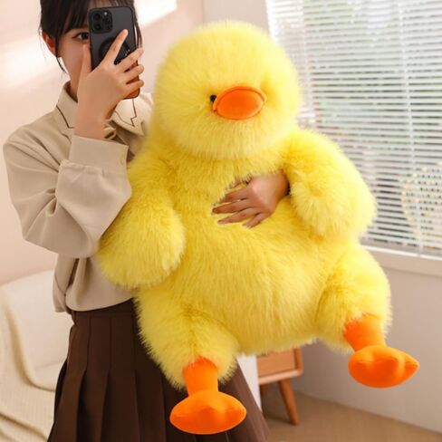 15.7in/40cm Plush Duck Stuffed Animal Soft Toys,Cute Fried Duck Doll, Little Duck Pillow Plush Toy,Gifts for Friends and Children Christmas (Yellow) in Saudi Arabia