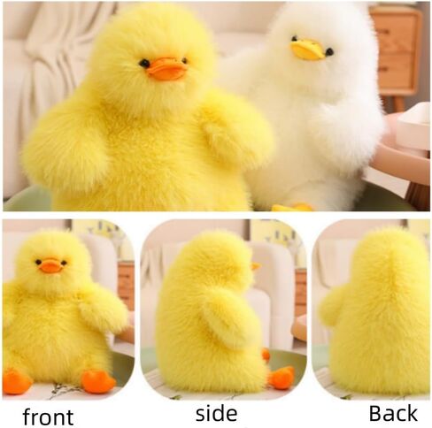 15.7in/40cm Plush Duck Stuffed Animal Soft Toys,Cute Fried Duck Doll, Little Duck Pillow Plush Toy,Gifts for Friends and Children Christmas (Yellow) in Saudi Arabia