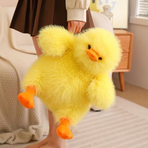 15.7in/40cm Plush Duck Stuffed Animal Soft Toys,Cute Fried Duck Doll, Little Duck Pillow Plush Toy,Gifts for Friends and Children Christmas (Yellow) in Saudi Arabia