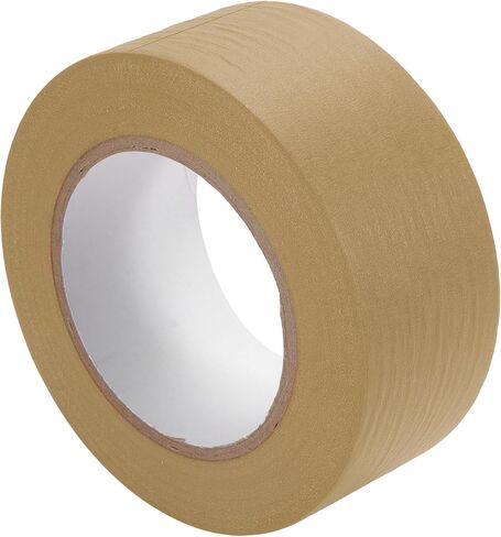 1 Pc 1 Inches x 60.1 Yards Universal Painters Tape - DIY Car Auto Paint for Masking Tape No Residue - Crepe Paper Brown in Saudi Arabia