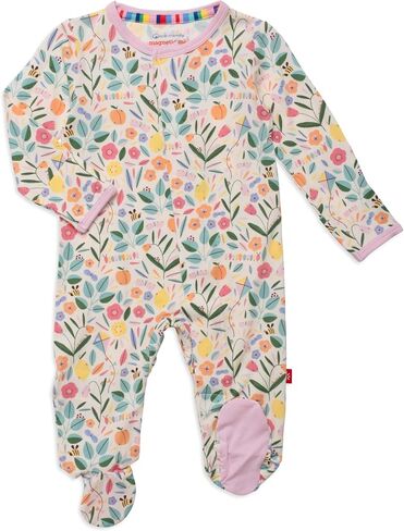 Magnetic Me Footie Pajamas - 100% Organic Cotton Baby Pajamas - Quick Magnetic Fastener Sleeper for Baby Boy and Girl in Saudi Arabia