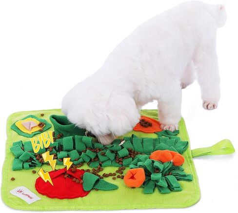 Rabbit Foraging Mat: Unique & Colorful Veggie Patch, Ideal Interactive Bunny Toy, Chew-Proof Snuffle Mat for Rabbits with Multiple Hiding Places, Super Easy to Clean Guinea Pig Snuffle Mat. in Kuwait