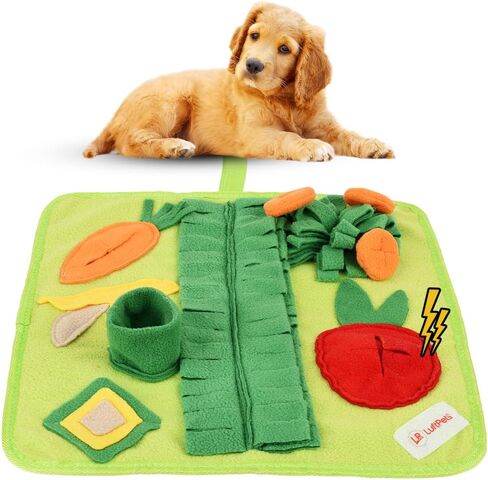 Rabbit Foraging Mat: Unique & Colorful Veggie Patch, Ideal Interactive Bunny Toy, Chew-Proof Snuffle Mat for Rabbits with Multiple Hiding Places, Super Easy to Clean Guinea Pig Snuffle Mat. in Kuwait