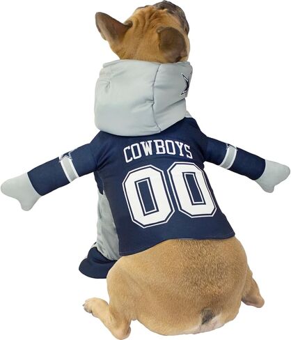 NFL Dallas Cowboys Officially Licensed Running Dog Costume by MODERN HERO Includes 2 pc Set - Bodysuit and Hat, Size XL in Saudi Arabia