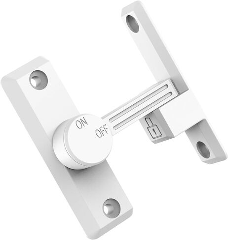 Sliding Barn Door Lock, 90/180 Degree Hardware Heavy Duty Screen Door Latch, Flip Gate Latches for Barn Door, Garden, Cabinet, Bathroom, Outdoor, Fence, Pet Door (White-1pc) in Saudi Arabia