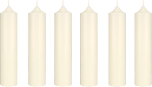 Mega Candles 1 pc Unscented Romantic White Taper Candle, Hand Poured Wax Candles 6.75 Inch x 1.5 Inch, Romantic Wax Play, SM Bondage, Couples, Home Décor, Wedding Receptions, Celebrations & More in Saudi Arabia