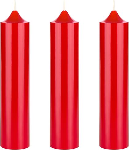 Mega Candles 1 pc Unscented Romantic White Taper Candle, Hand Poured Wax Candles 6.75 Inch x 1.5 Inch, Romantic Wax Play, SM Bondage, Couples, Home Décor, Wedding Receptions, Celebrations & More in Saudi Arabia