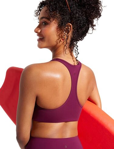 CRZ YOGA Womens Racerback Bikini Tops Scoop Neck Bathing Suit Swimsuit Top Padded Swim Sport Bra in Saudi Arabia