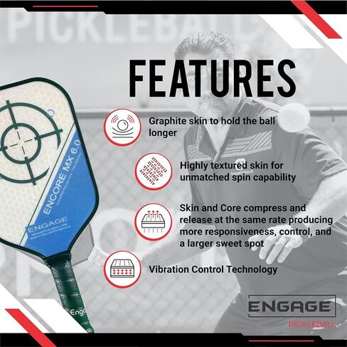 إشراك Pickleball Encore MX 6.0 Pickleball Paddle in Saudi Arabia