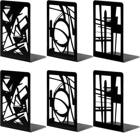 Metal Bookends for Shelves, Book Stopper for Heavy Books, Tree Book Ends for Shelves Decorative, Black Book Ends to Hold Books for Home Office in Saudi Arabia