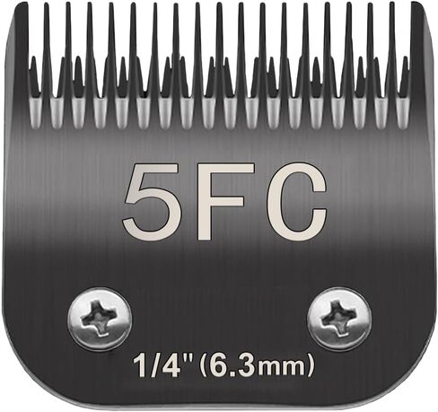 7FC Pet Dog Grooming Detachable Blades, Compatible with Andis Size-7FC Cut Length 1/8"(3.2mm), Most A5, KM Series Clippers,Made of Ceramic Blade (Black) in Saudi Arabia
