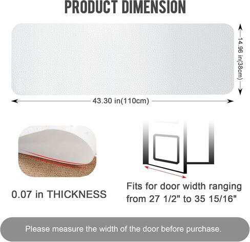 Uross Carpet Protector for Pets -3.6FT Black Round Corner Plastic Carpet Protector, Under Door Cat Carpet Protector for Doorway, Anti Cat Scratch Carpet Protector Mat, Stop Cats from Scratching Carpet in Saudi Arabia