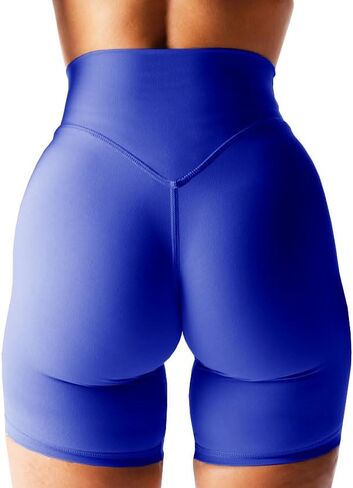 Women's High Waisted Biker Shorts Cross Waist Workout Yoga Shorts Running Leggings with/no Pocket in Saudi Arabia