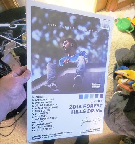 Eksent Canvas Poster 2014 Forest Hills Drive Music Album Cover Poster for Room Aesthetic Canvas Art Posters Unframe 12x18inch(30x45cm) in Kuwait