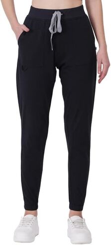 MIKAL Bottom Scrub for Women, Slim Fit with 6 Pockets Workwear Womens Scrubs, 100% Cotton Knitted Medical/Health Care Uniform Scrubs Bottom for Doctors, Dentists & Nurses -M (Navy) in Saudi Arabia