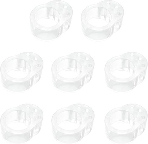 8 قطعة سدادات باب على شكل حرف O واقي حماية PVC مقبض باب شفاف باب حلقة تصادمية سدادة باب حامي الحائط مقبض جدار درع in Kuwait