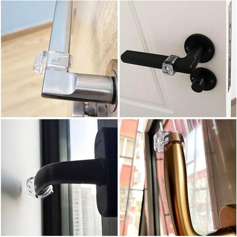 8 قطعة سدادات باب على شكل حرف O واقي حماية PVC مقبض باب شفاف باب حلقة تصادمية سدادة باب حامي الحائط مقبض جدار درع in Kuwait