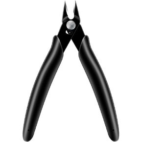 Precision Wire Cutters Flush Cutters Pliers Wire Cutting Pliers Side Cutter Diagonal Cutter Small Wire Snips for Jewelry Making Electronics Micro Wire Cutter Ultra Sharp Flush Cut Pliers (Black)