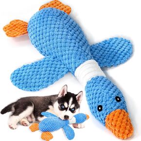 Vitscan Upgraded Goose Squeaky Dog Chew Toys for Small, Medium, Large Dogs, Durable Interactive Dog Toys Indestructible Dog Toys for Aggressive Chewers, Tough Puppy Toys for Chewing, Teeth Cleaning
