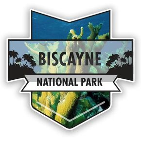 Biscayne National Park Magnet | 4.7-Inch by 4.5-Inch | 2-Pack | 30 MIL Heavy Duty Magnetic Material | MPD916