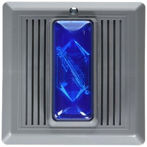 Edwards-Signaling Horn Strobe, Blue, 24VAC/DC, Indoor Flush (869STRB-AQ)