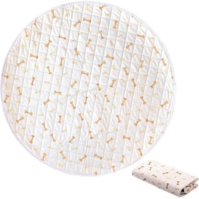 وسادات الجراء القابلة لإعادة الاستخدام من Meow&Woof - وسادات تبول للكلاب قابلة للغسل بنسبة 100%، حصيرة لعب مثمنة مقاومة للماء، وسادات تبول فائقة الامتصاص ومتينة وقابلة لإعادة الاستخدام للكلاب مقاس 36 بوصة، عبوة واحدة in Kuwait