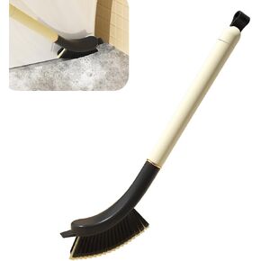 Crevice Cleaning Brush, Hard Bristle Crevice Gap Brush, Long Handle Crevice Cleaning Brush Bathroom Brush Cleaner Tool, Multifunctional Gap Cleaning Brush for Bathroom Household Use Kitchen