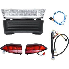Golf Cart Light Kit Compatible with Club Car Precedent,12V Replaces OEM Golf Cart Headlights Taillights Kit for Club Car Precedent Electric 2004-2008.5 with Installation Instruction