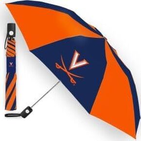 WinCraft NCAA Virginia University of Auto Folding Umbrella, Black