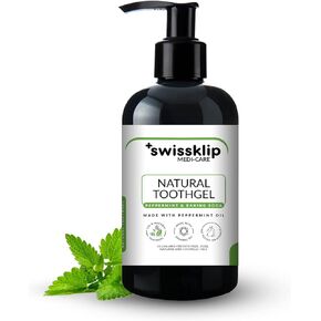Swissklip Peppermint Tooth Gel, Fluoride-Free, 8 oz