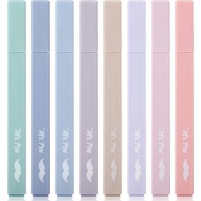 Mr. Pen- Aesthetic Highlighters, 8 pcs, Chisel Tip, Assorted Colors, Cute Highlighters Assorted Colors, Bible Highlighters and Pens No Bleed, No Bleed Highlighters for Bible Pages No Bleed