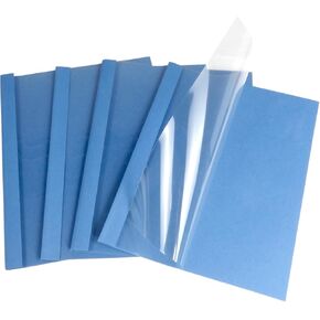 RAYSON TBC2346-100BK-US Thermal Binding Covers, Letter Size Black Binding Cover, 1/16in, 1/8in, 3/16in, 1/4in Multi-Size Pack of 100