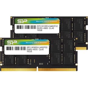 Silicon Power DDR5 64GB Kit (2 x 32GB) 5600MHz (PC5-44800) CL46 1.1V SODIMM Non-ECC Laptop RAM Computer Memory SP064GBSVU560F22