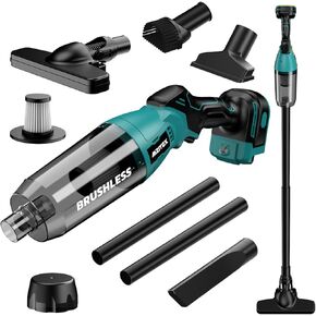 Cordless Vacuum for Dewalt 20V MAX Battery, 5 in 1 Handheld Electric Vacuum Cleaner with 450W Brushless Motor, 24Kpa Stick Hand Vacuum with Filtration HEPA for Floor, Carpet, Car (Not include Battery)