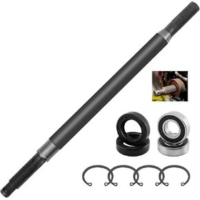 Rear Spline Axle Shaft, Compatible with 1994-2013 EZGO TXT Medalist ST Express MPT Golf Carts E-Z-GO, Replace 20377G12 Passenger Side 16 3/4" Golf Cart Rear Splined Axle Shaft Bearing Seal Kits