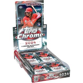 2024 Topps Chrome Baseball 1 توقيع كروم لكل صندوق بطاقات تداول هواية